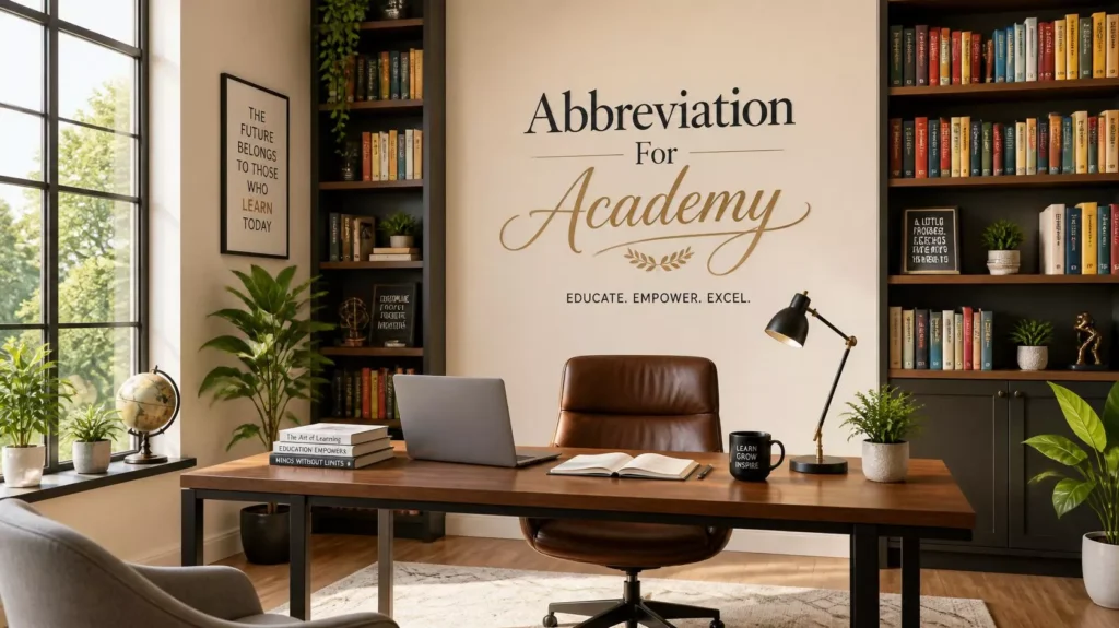 Abbreviation For Academy