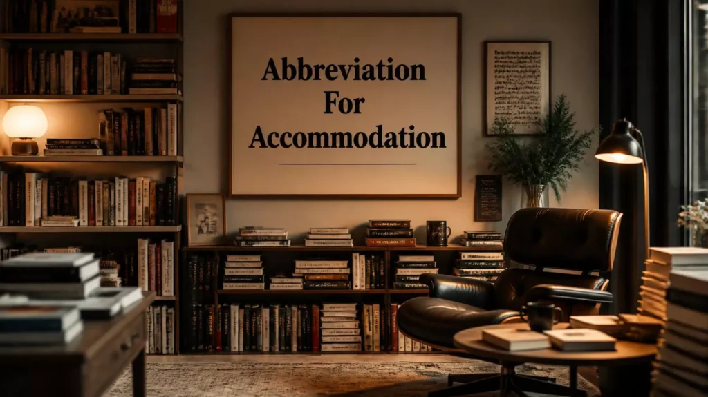 Accommodation Short Form Accommodation Short Form