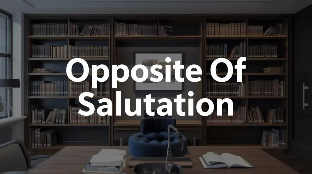 Opposite Of Salutation Opposite Of Salutation