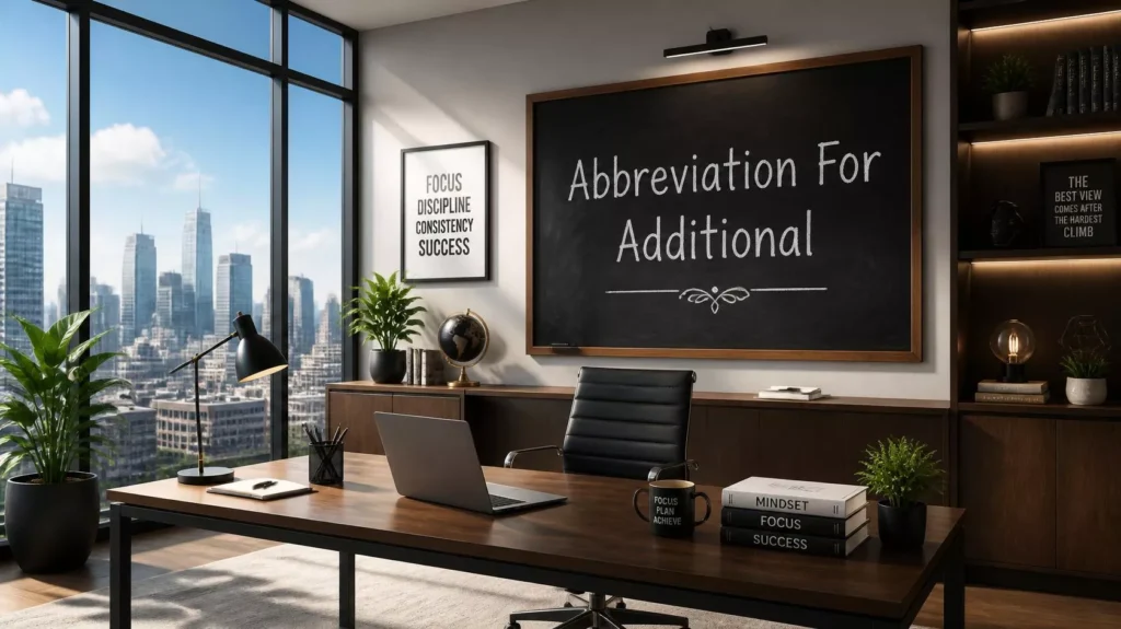 Abbreviate Additional Abbreviate Additional