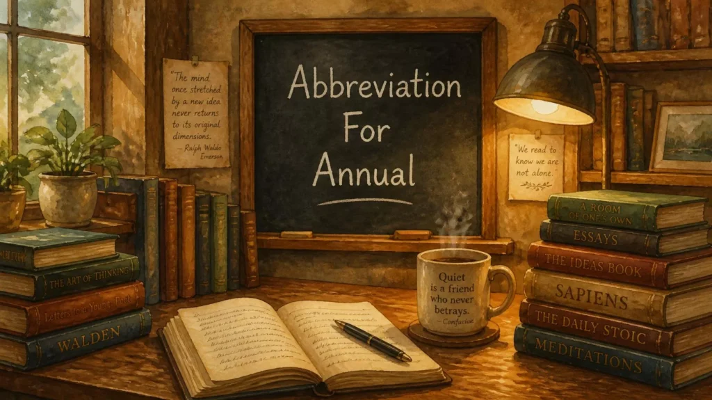Abbreviate Annual Abbreviate Annual
