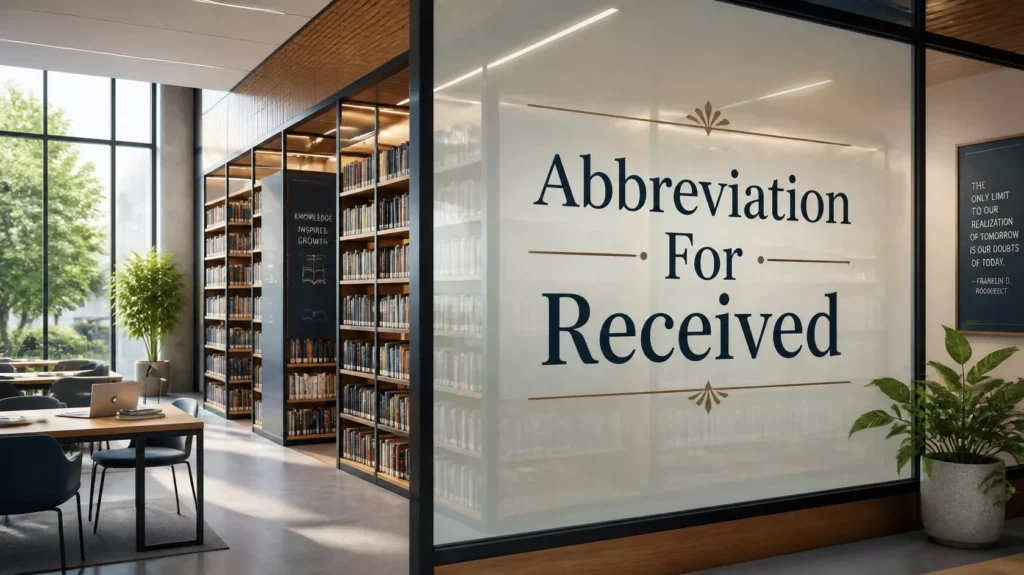 Abbreviate Received Abbreviate Received
