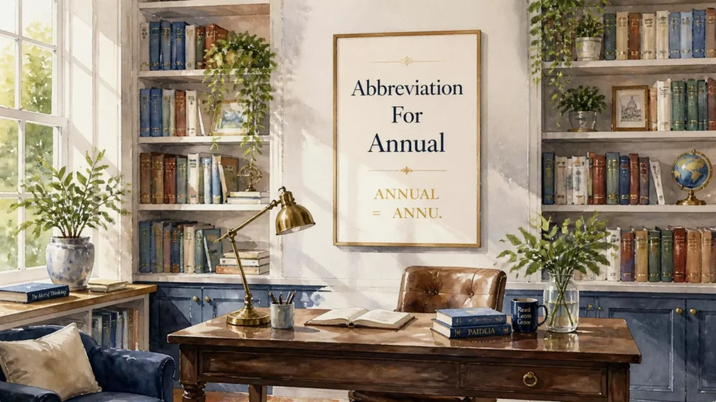 Abbreviation For Annual Abbreviation For Annual