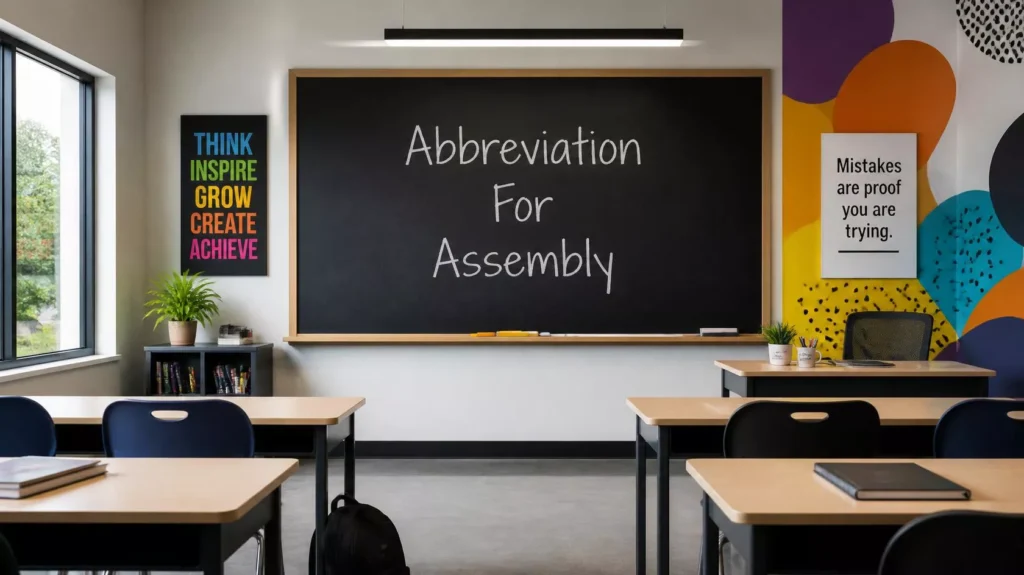 Abbreviation For Assembly Abbreviation For Assembly