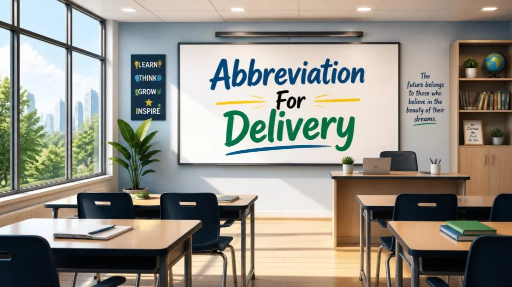Abbreviation For Delivery