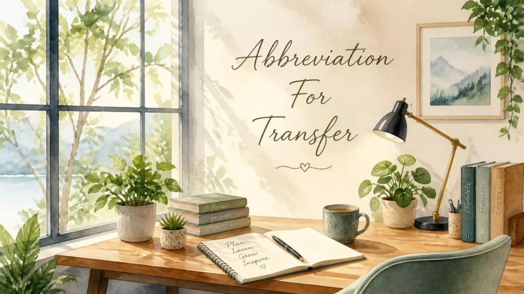 Abbreviation For Transfer