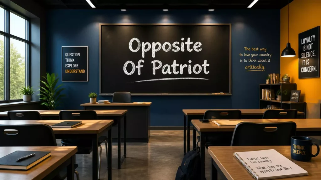 Antonym For Patriot Antonym For Patriot