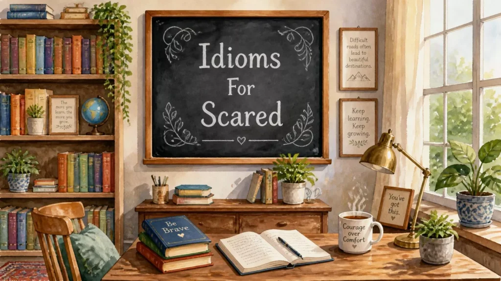 Idioms For Being Scared Idioms For Being Scared