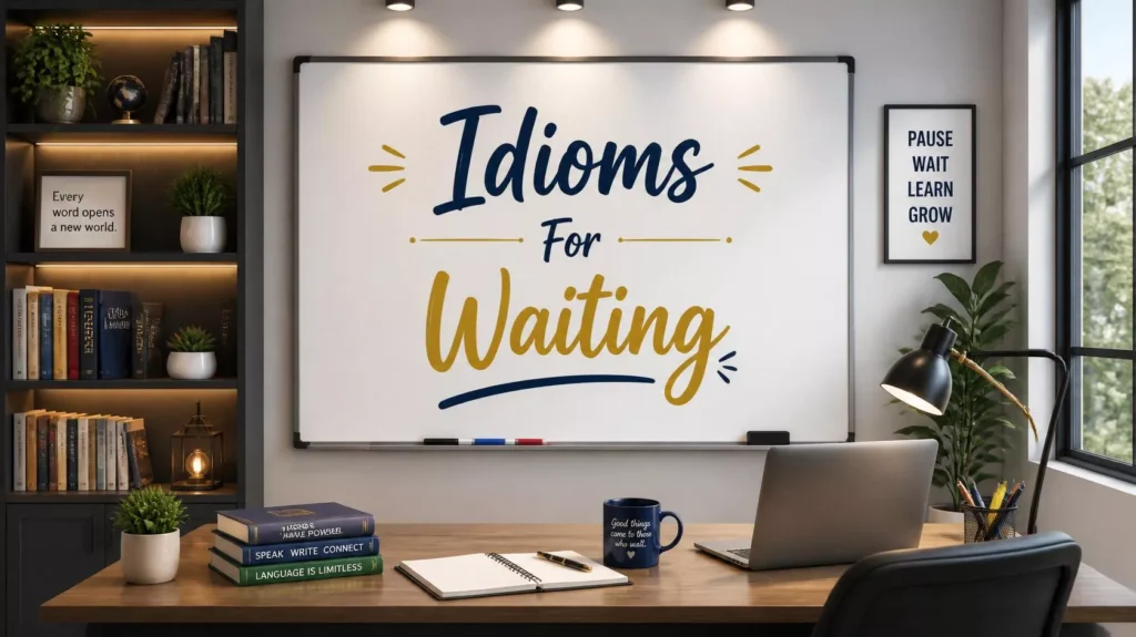 Idioms For Waiting Idioms For Waiting
