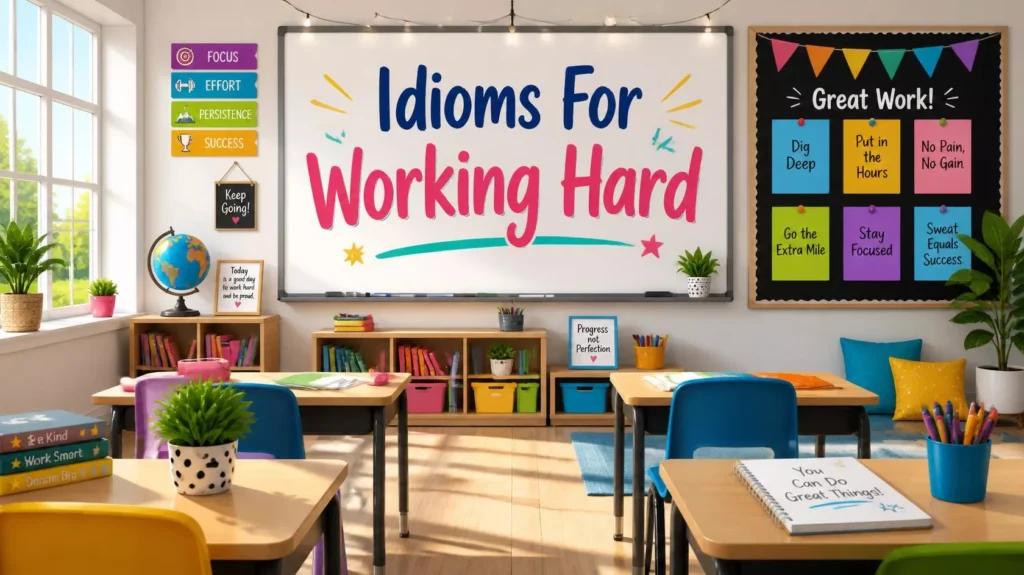 Idioms For Working Hard
