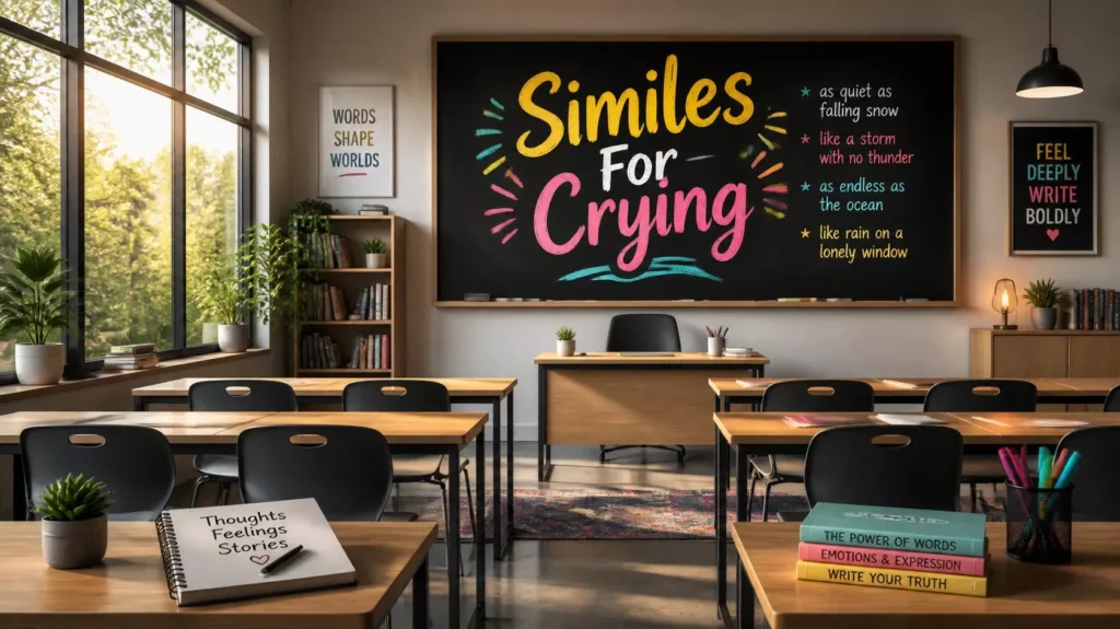 Similes For Cry