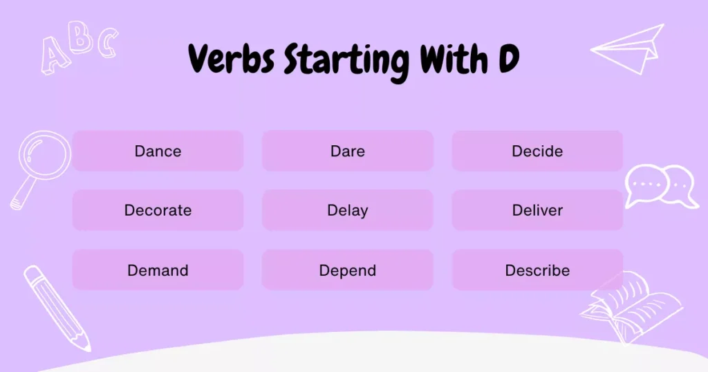 Verbs That Start With D