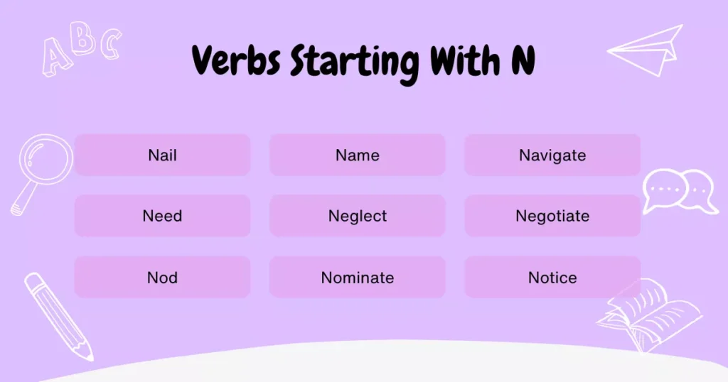 Verbs That Start With N Verbs That Start With N