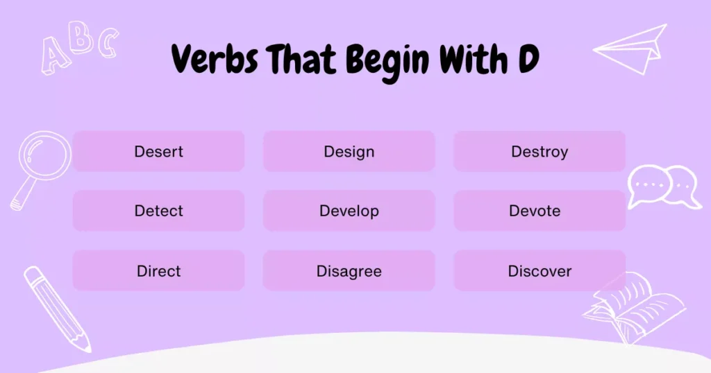 Verbs With D