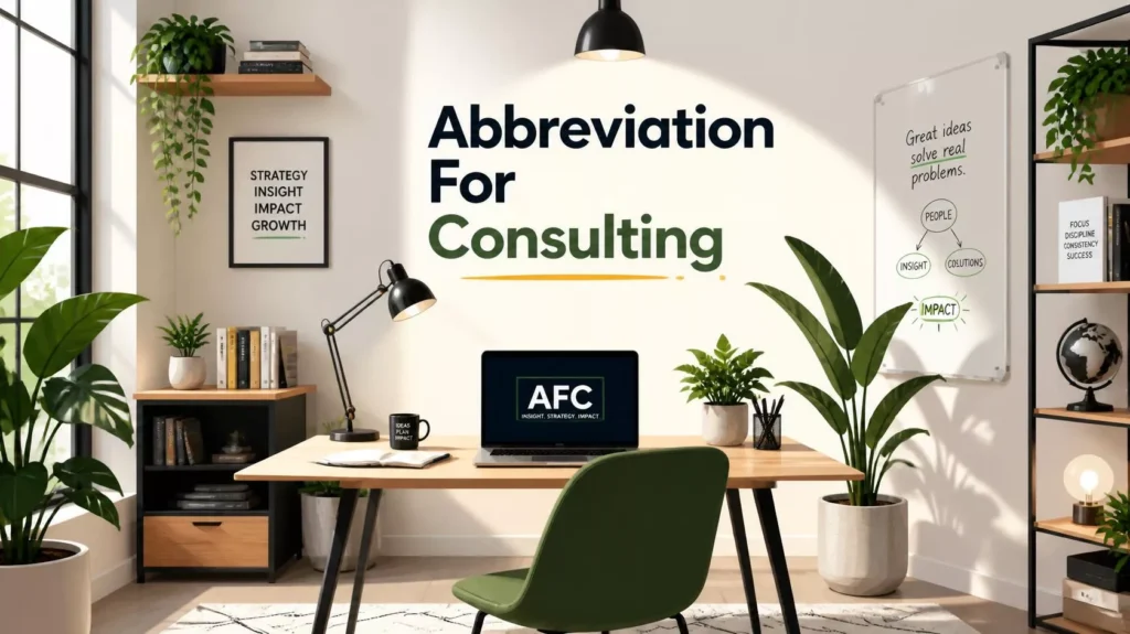 Abbreviation For Consulting