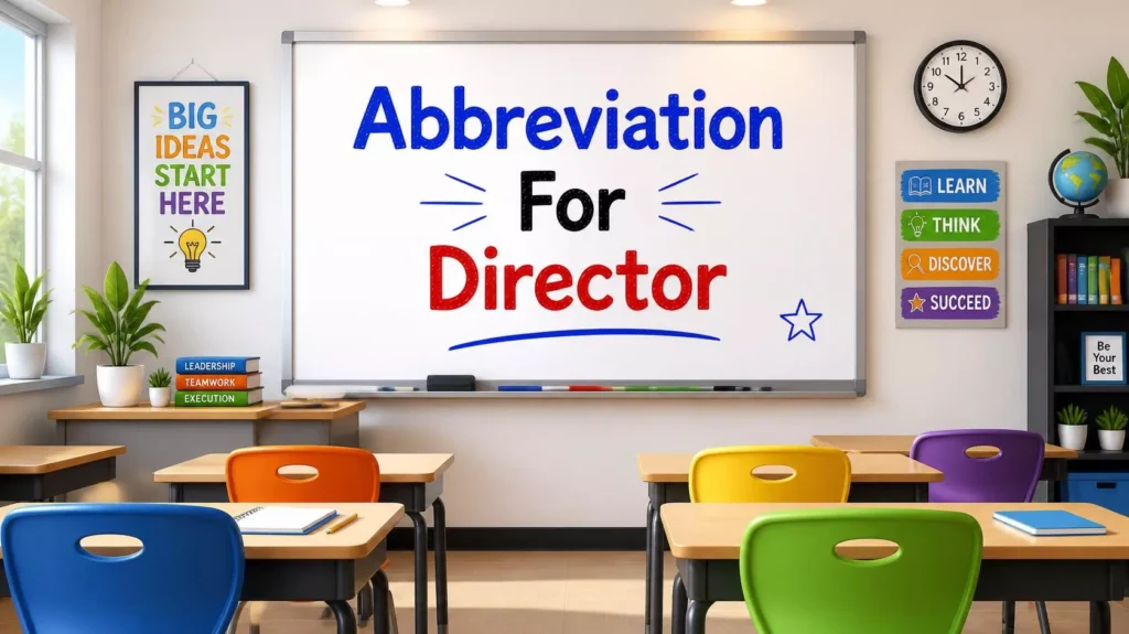 Abbreviation For Director