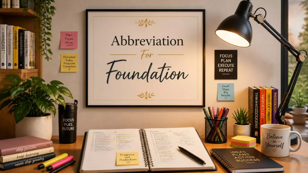 How To Abbreviate Foundation