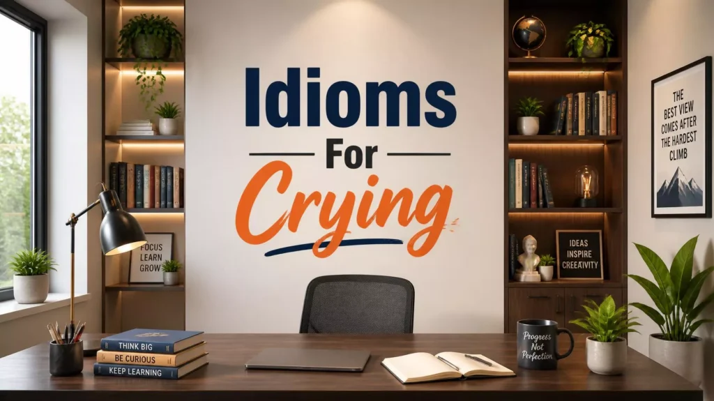Idioms For Crying
