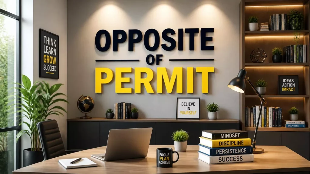 Opposite Of Permit