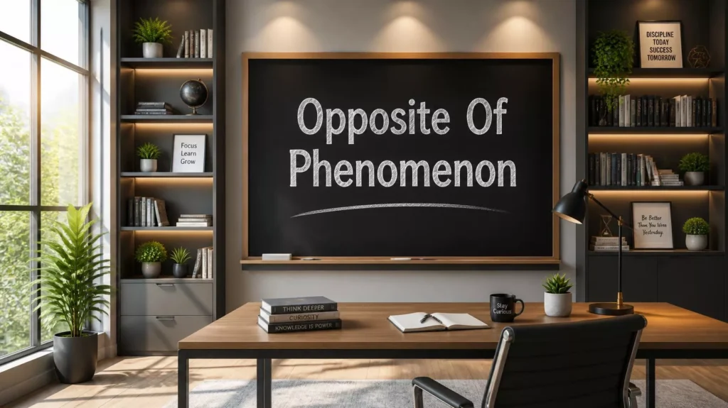 Opposite Of Phenomenon