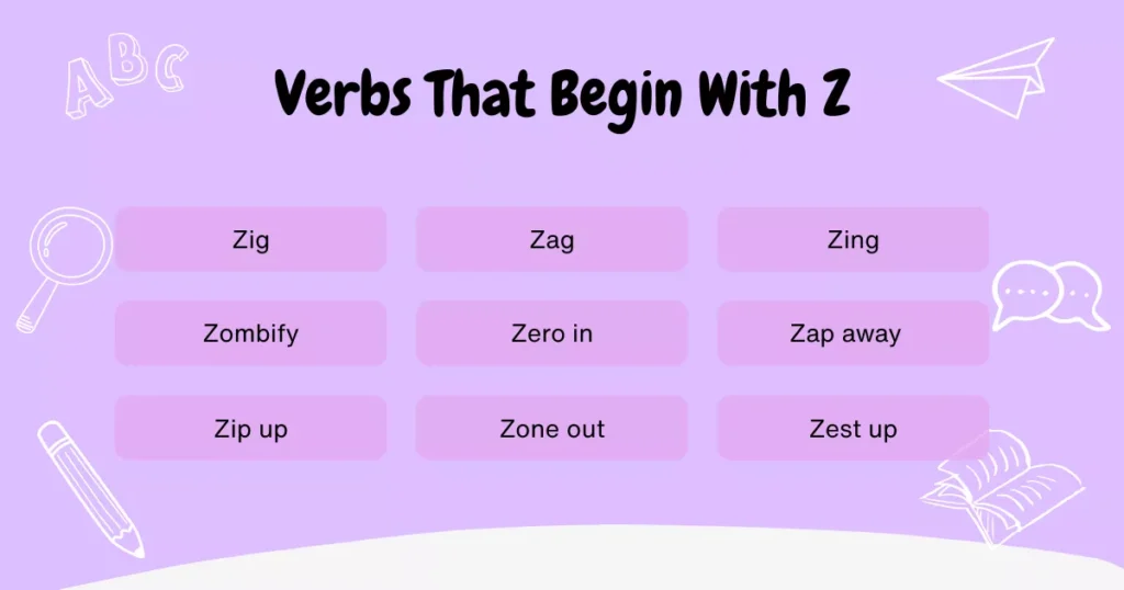 Verbs With Z Verbs With Z