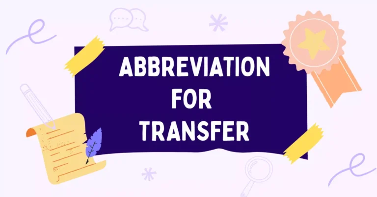 Transfer Abbreviation