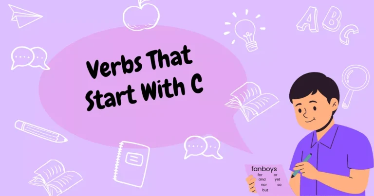 Verbs Starting With C