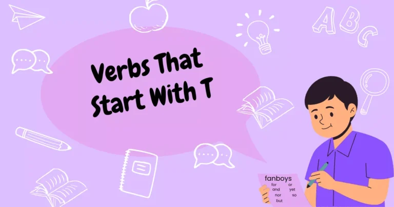 Verbs Starting With T